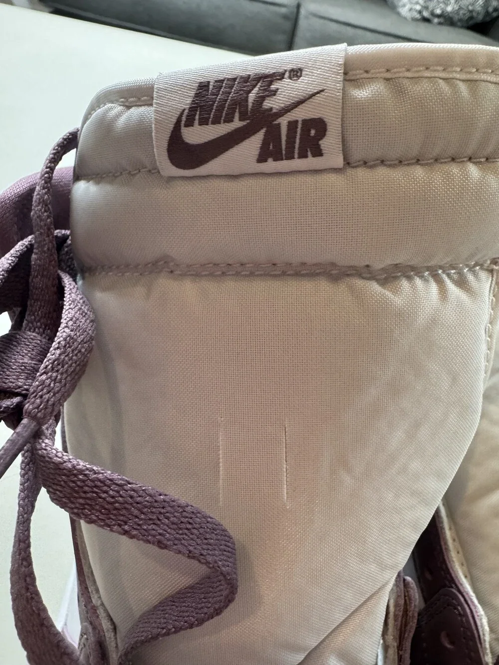 Nike Air Jordan 1 Retro High OG Shoes Mens Size 12 White Mauve DZ5485-105 New